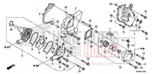 POMPA ACQUA CB1000RF di 2015